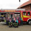 Waldfüchse besuchen die Feuerwehr Ströbeck