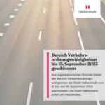 Bereich Verkehrsordnungswidrigkeiten geschlossen